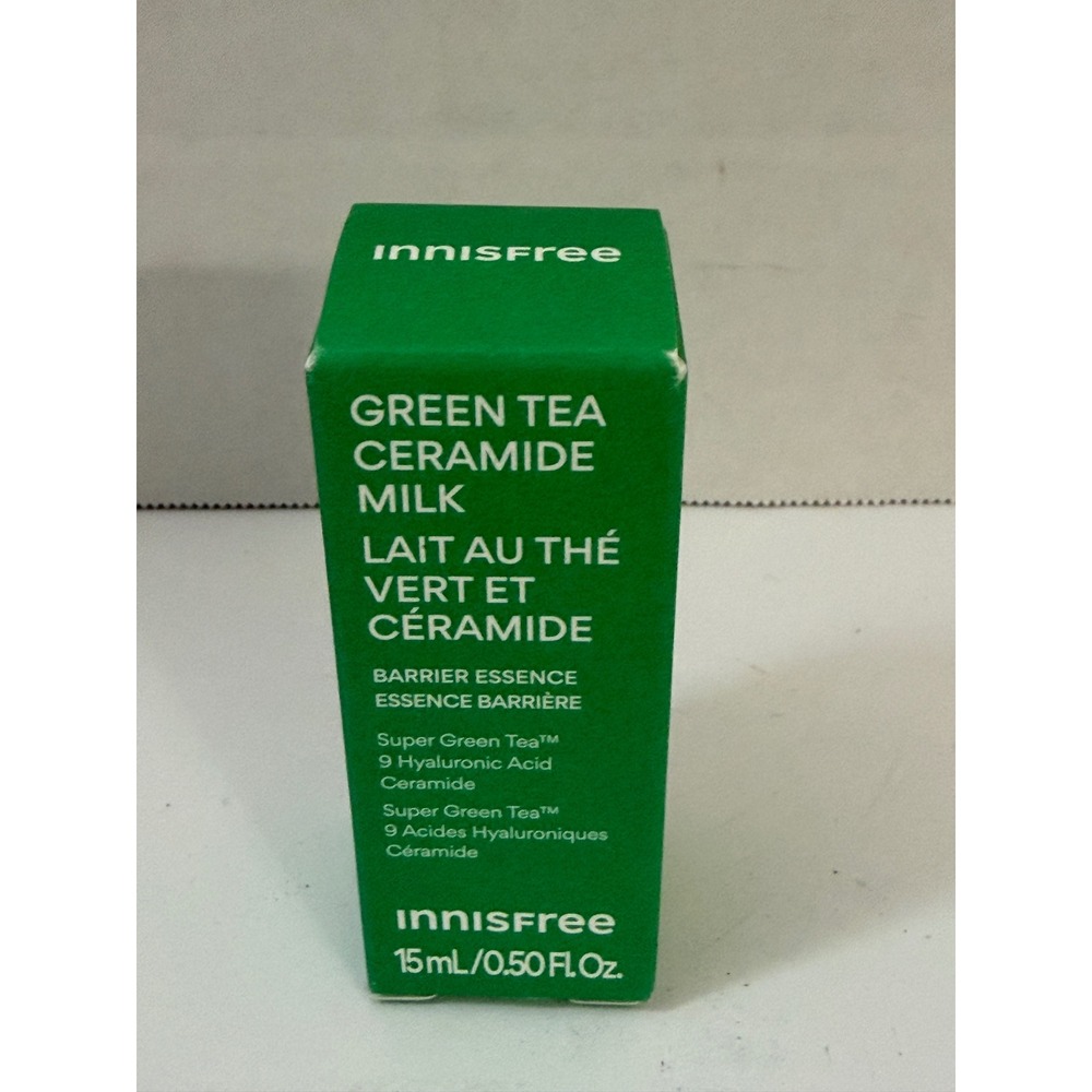 Innisfree Green Tea Ceramide Milk Barrier Essence 15mL 0.50 Fl Oz Travel‎ Size